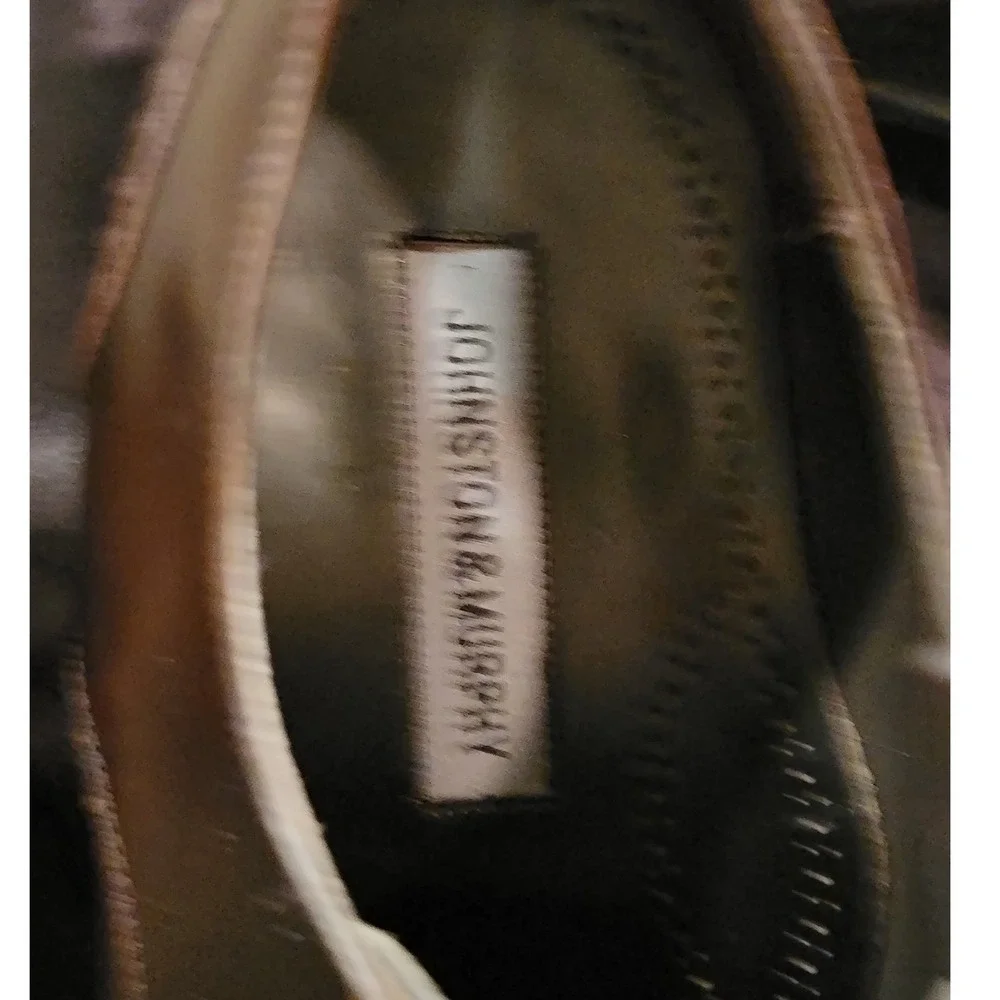 Johnston & Murphy Mens 10.5‎ W Brown Leather Cap Toe Shoes Trampoline Comfort